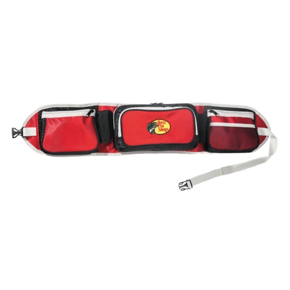Bass Pro Shops Extreme Waist Pack - Fishing Tackle Holder Hip Bag Red - NEW - Picture 1 of 13